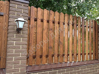 Забор деревянный из лиственницы